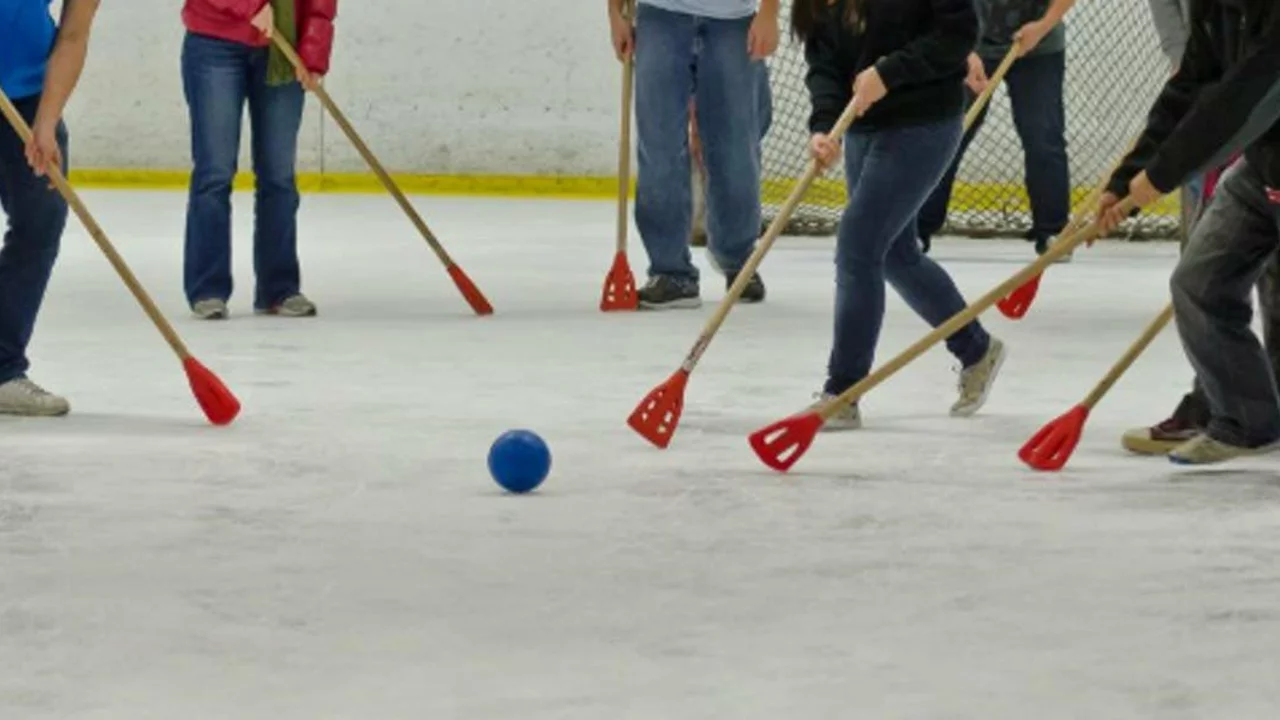 What is the difference between broom hockey and broomball?